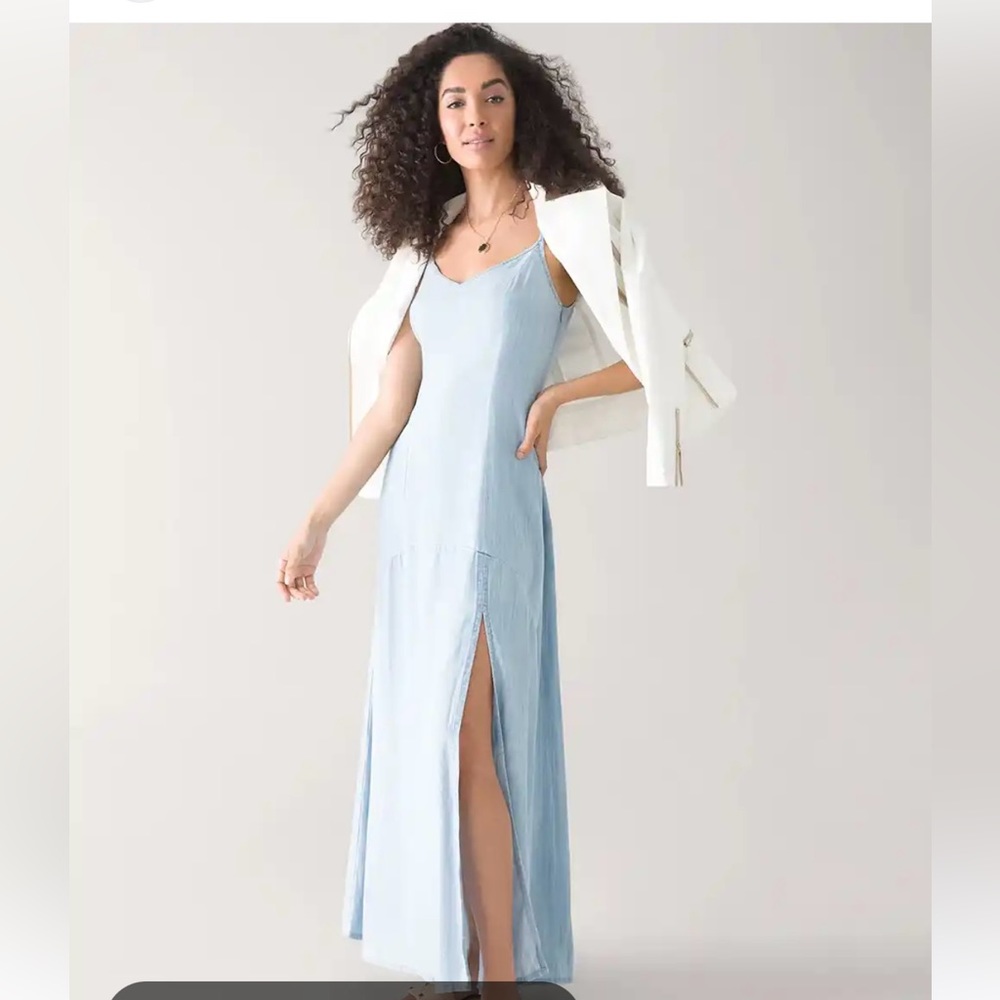 White House black market lace up maxi